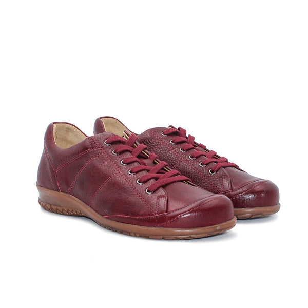 MN-Luxur Komfortschuhe Damen Leder Bordeaux, Ansicht 2