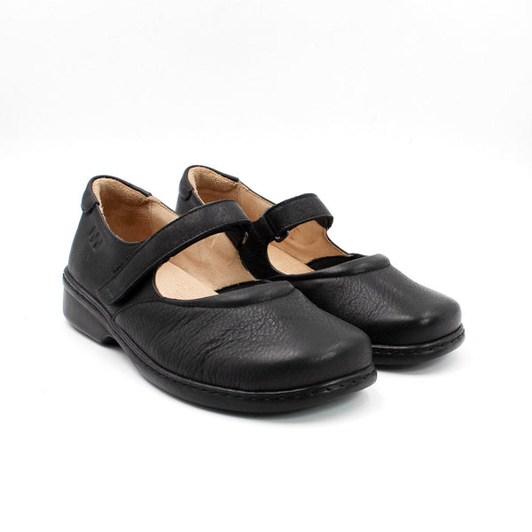 MN-Canela Ballerinas Damen Leder Schwarz, Ansicht 2