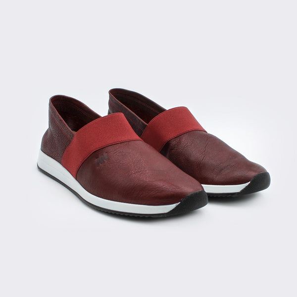 MN-Vela Sneaker Damen Leder Bordeaux, Ansicht 2