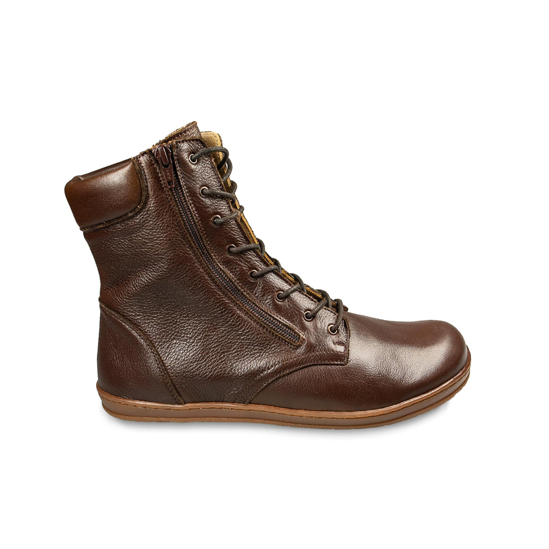 MN-Atman Barfußschuhe Damen und Herren Leder Dunkelbraun