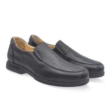 MN-Eros Komfortschuhe Herren Leder Schwarz, Ansicht 5