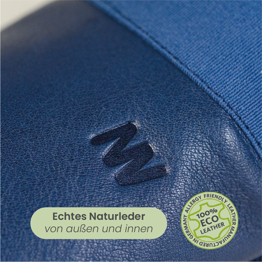 MN-Apache Barfußschuhe Damen und Herren Leder Navy