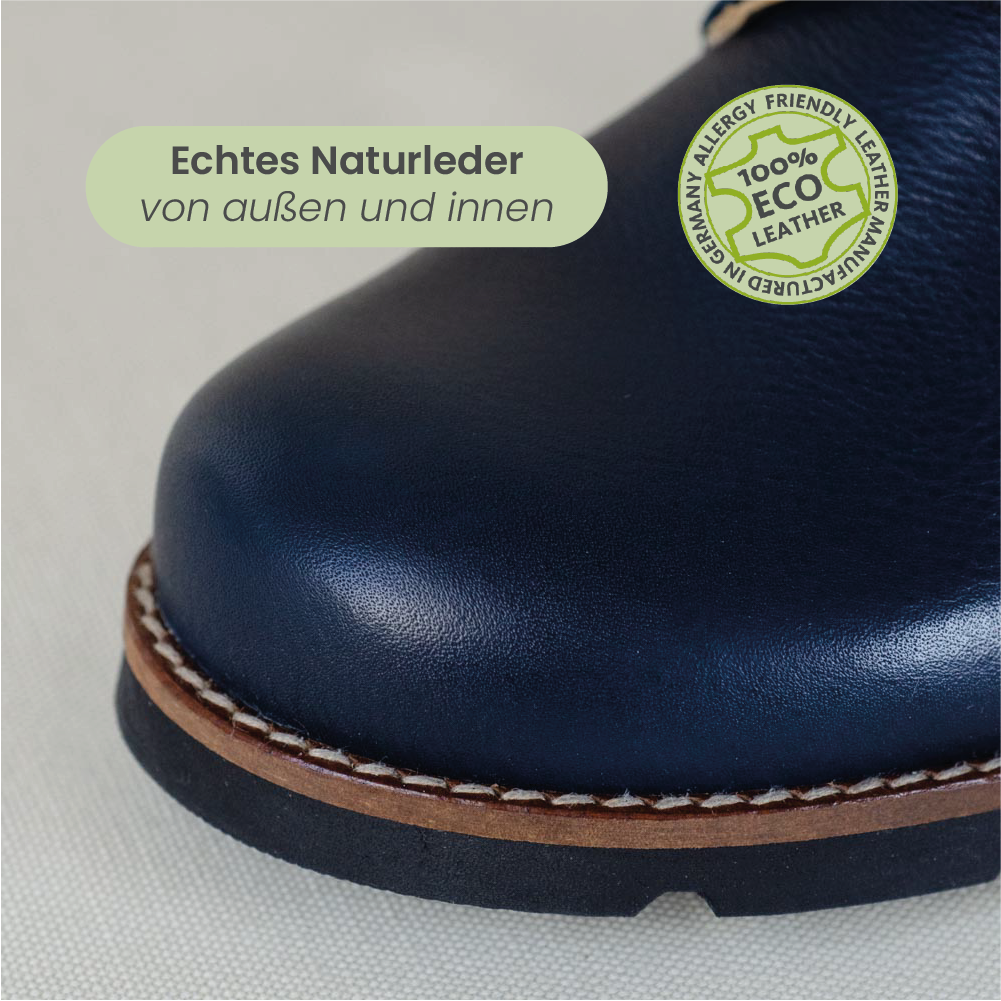 MN-Namaste-Botas de cuero azul marino