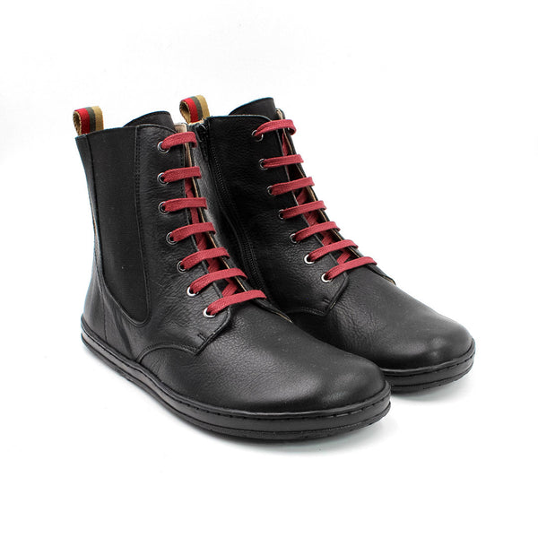 MN-Agora Barfußschuhe Damen Leder Schwarz, Ansicht 3