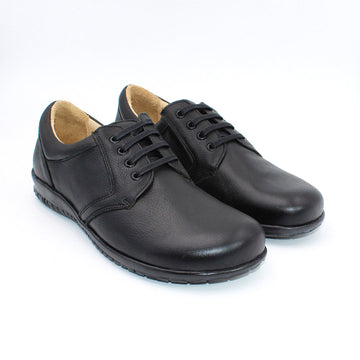 MN-Lima Komfortschuhe Herren Leder Schwarz, Ansicht 4