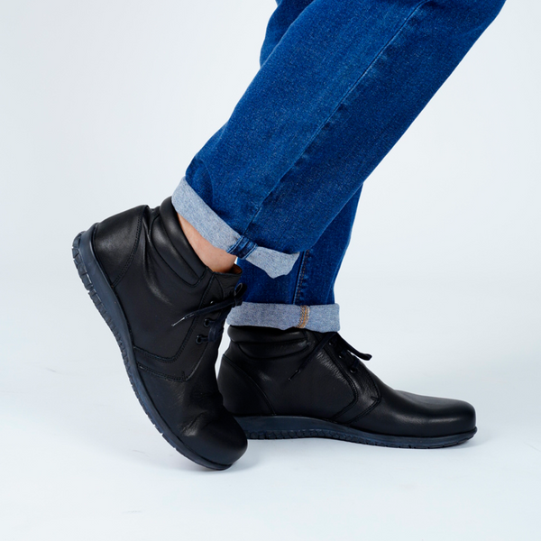 MN-Lucio Stiefeletten Herren Leder Schwarz