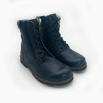 MN-Namaste Lederboots Navy